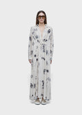 Vestido Chemise Longo Rio Day Off-White/Preto – Osklen – foto 5