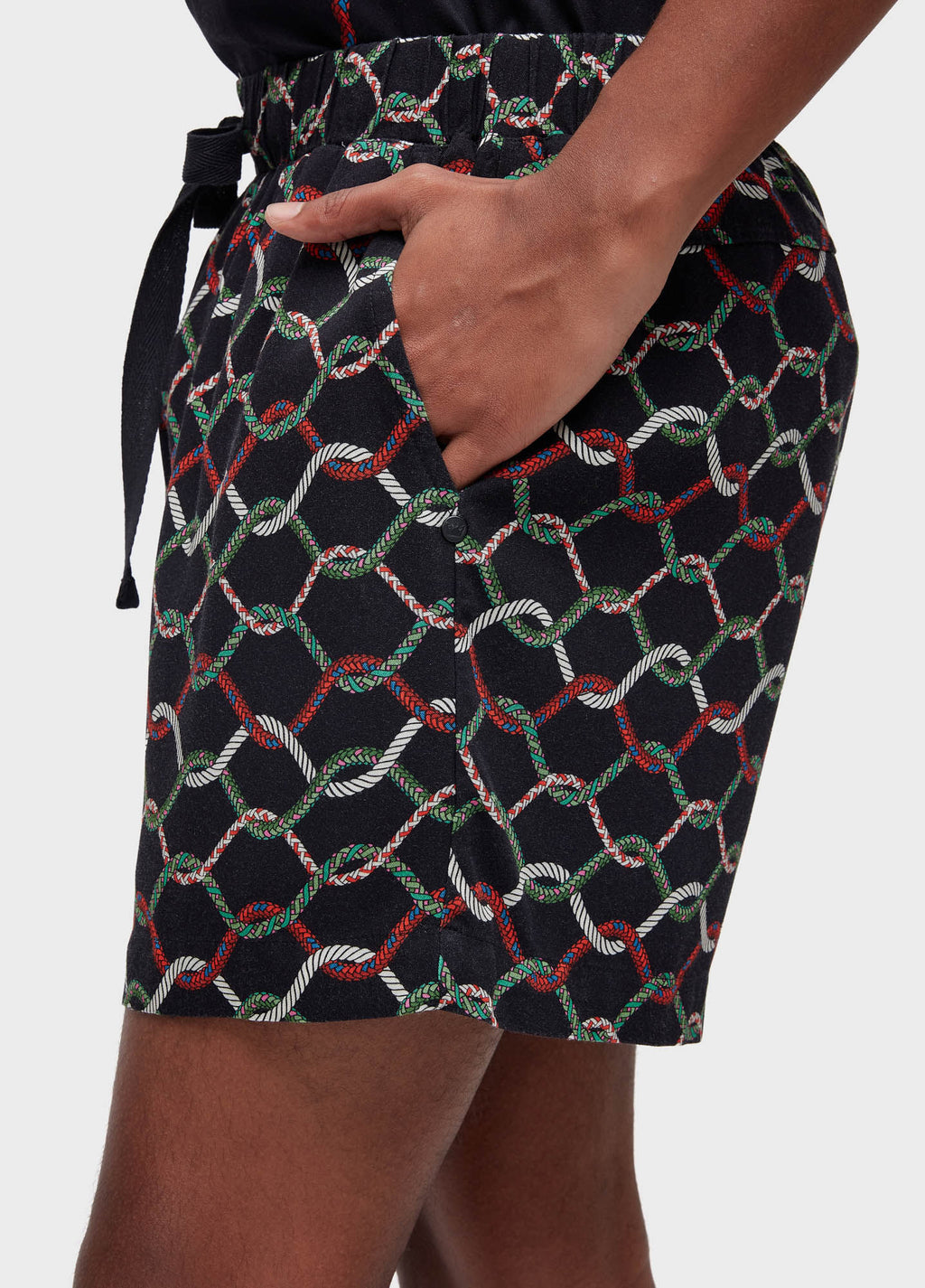Short PJ Corda Escura Preto/Verde – Osklen – foto 3