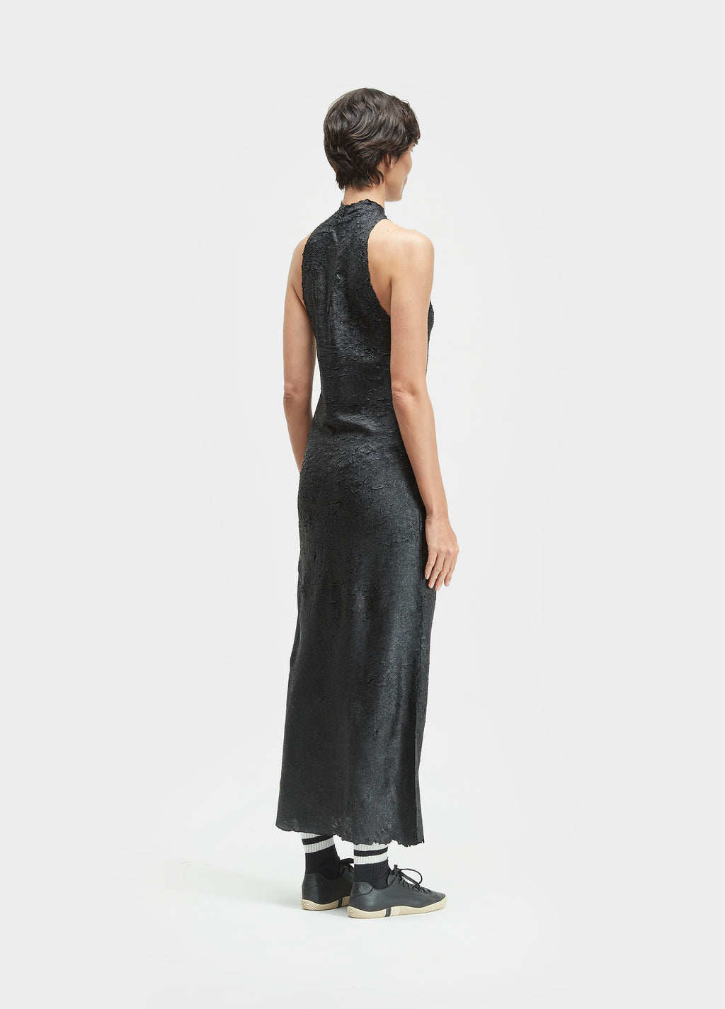 Vestido Raglan Plissado Crunch Preto – Osklen – foto 4