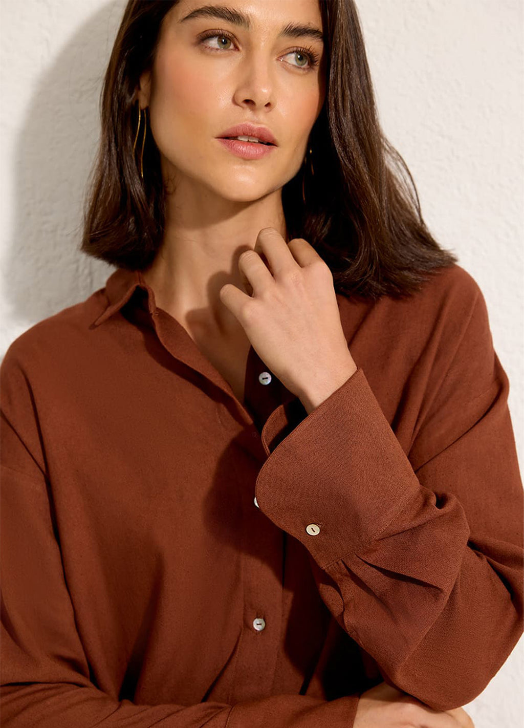 Camisa Comfort New Marrom Capuccino – Lenny Niemeyer – foto 2