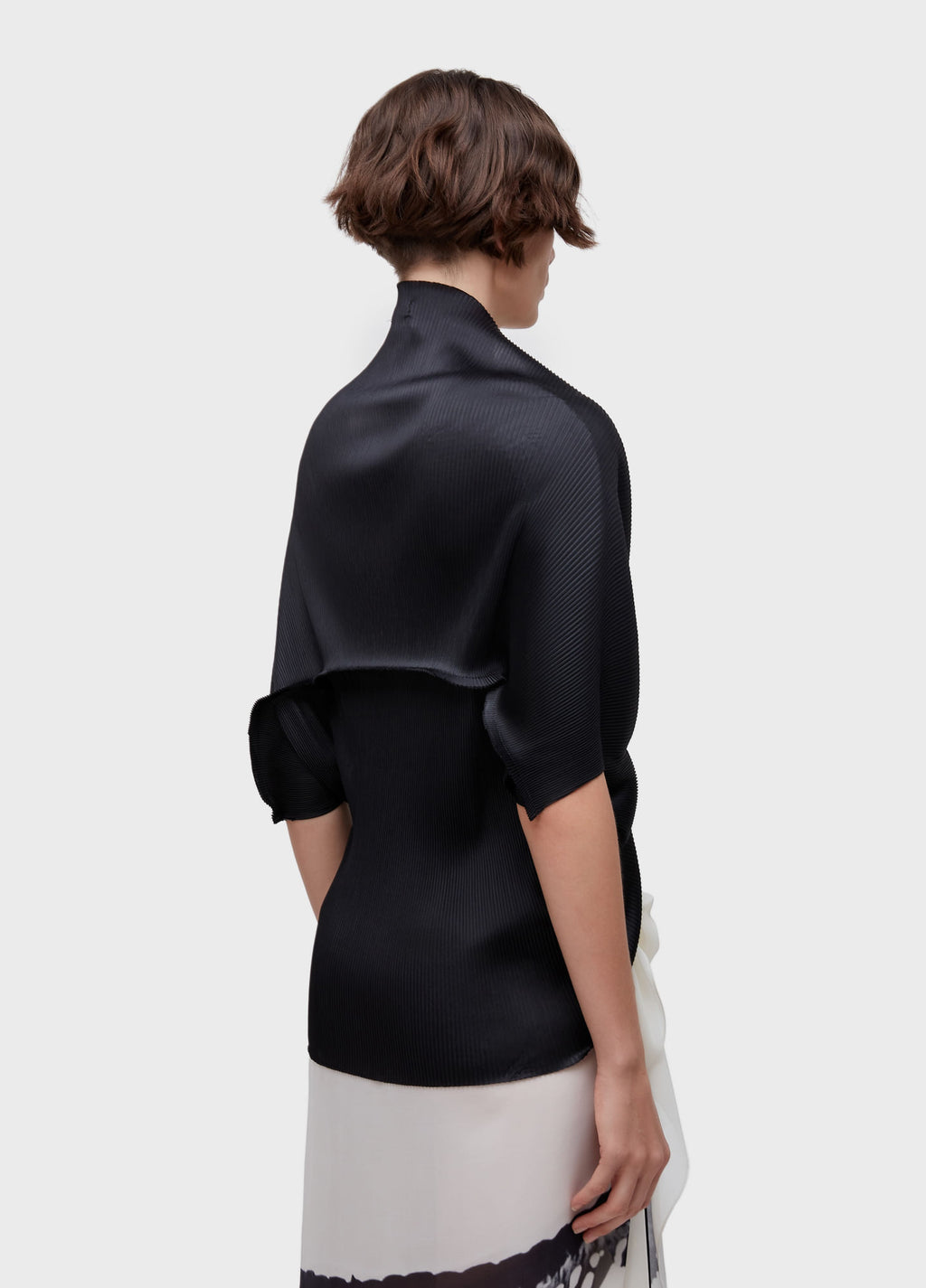 Poncho Plissé Preto – Osklen – foto 4