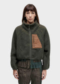 Casaco Light Fleece Double Face Verde Forest/Marrom – Osklen – foto 1