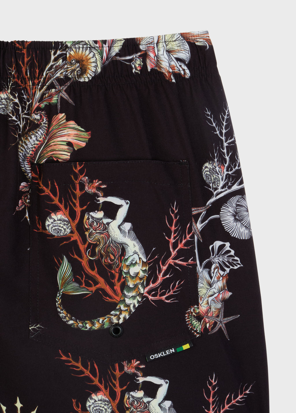 Beach Short Oceans Preto/Vermelho – Osklen – foto 2
