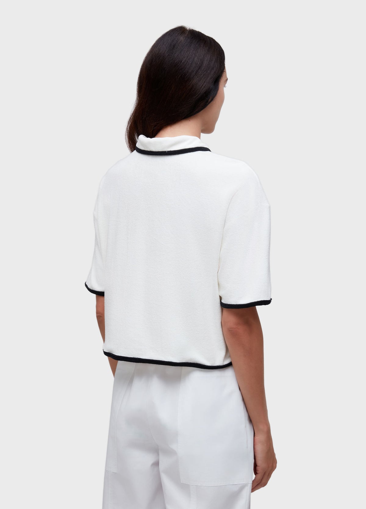BLUSA POLO VIÉS ATOALHADA