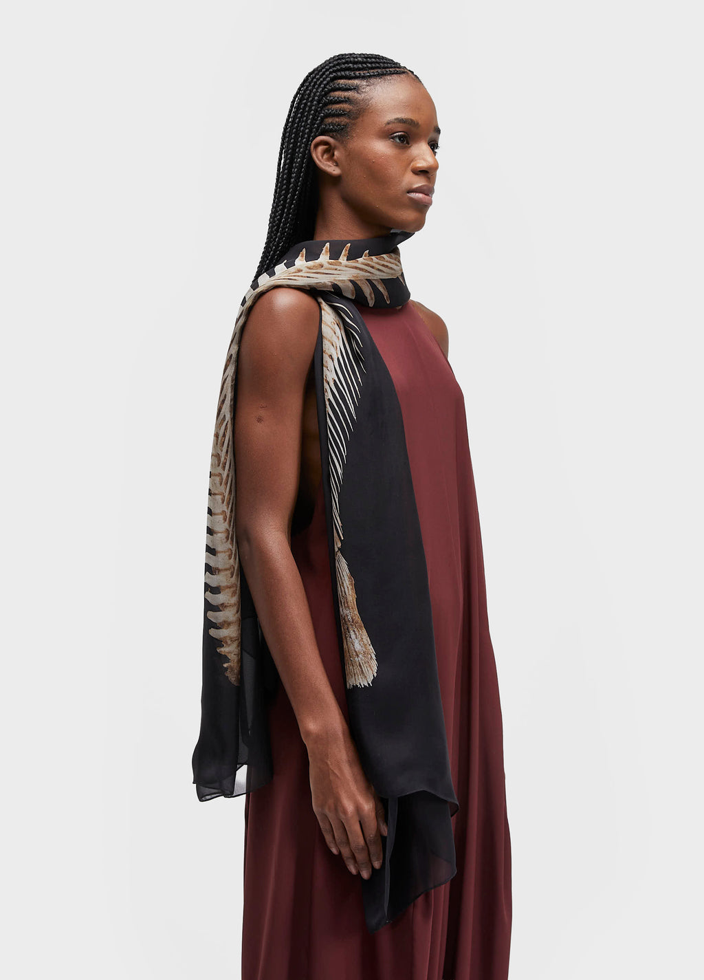 Lenço Pirarucu Preto/Off-White – Osklen – foto 2