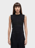 Blusa Sleeveless Lastex Plissé Preto – Osklen – foto 1