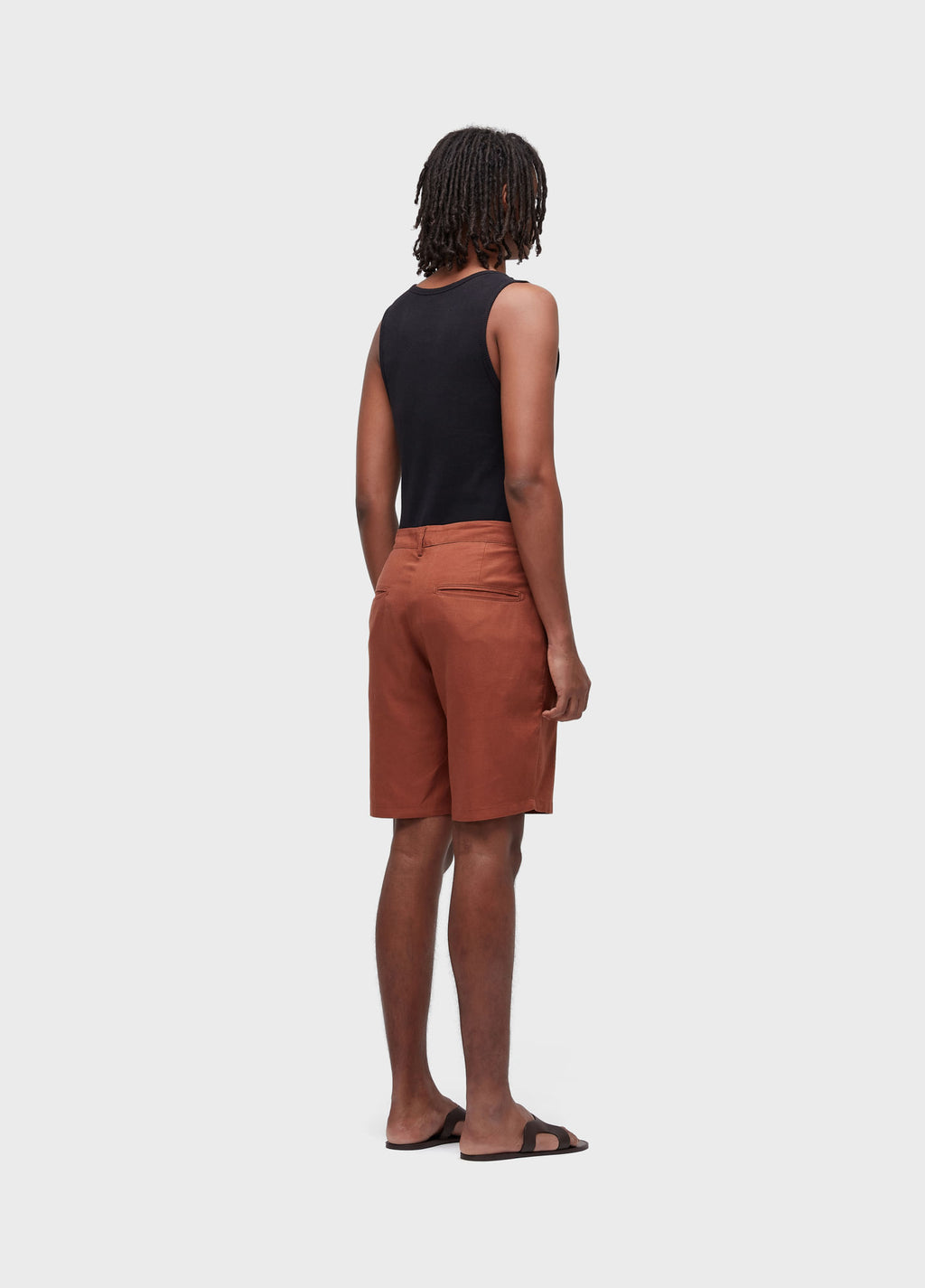 Bermuda Alfaiataria Basic Linen Marrom – Osklen – foto 5