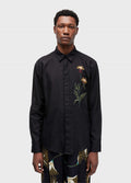 Camisa Linen Bordado Louva Deus ML Preto – Osklen – foto 1