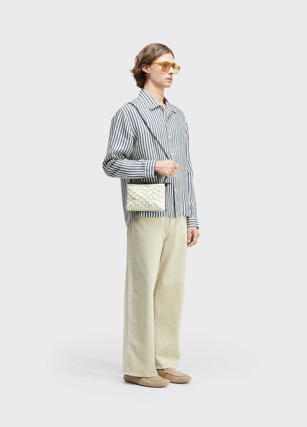 CAMISA OVER NAVY STRIPES ML