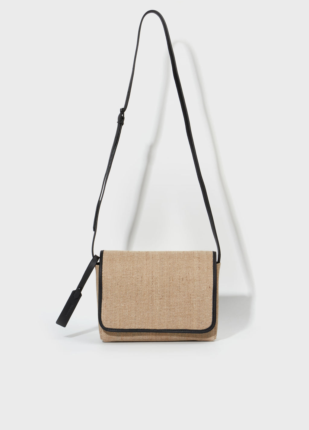 Bolsa Carteiro Juta Natural/Preto – Osklen – foto 1