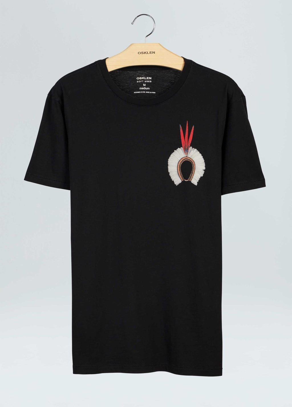 T-Shirt Soft Used Cocar Preto – Osklen – foto 1