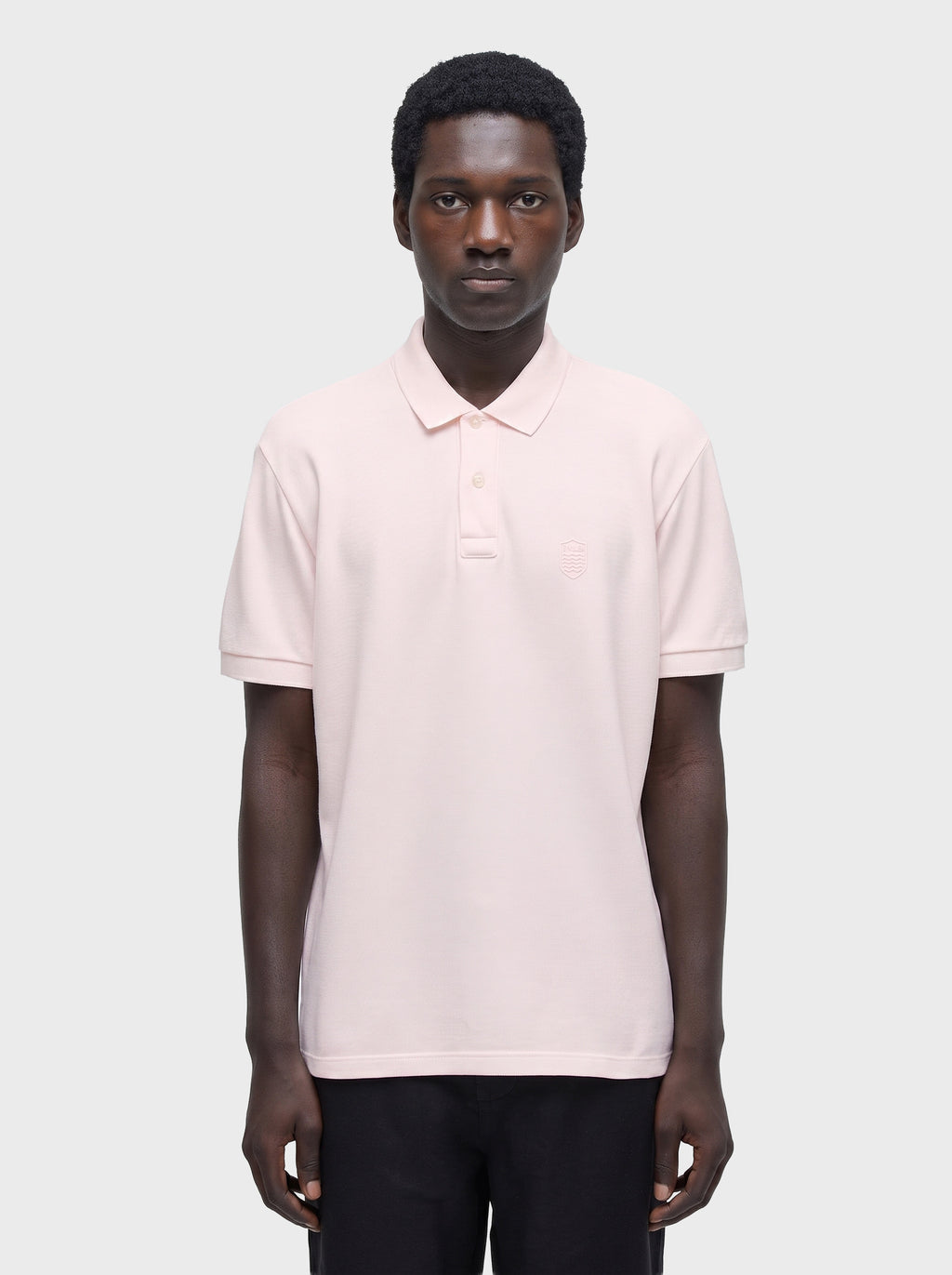 Polo Brasão Embossed Color MC Rosa Claro – Osklen – foto 1