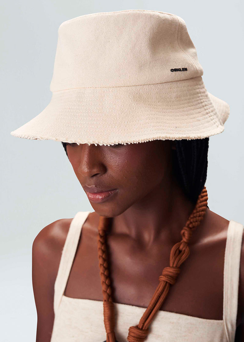 Chapéu Bucket Lona Desfiado Cru – Osklen – foto 2