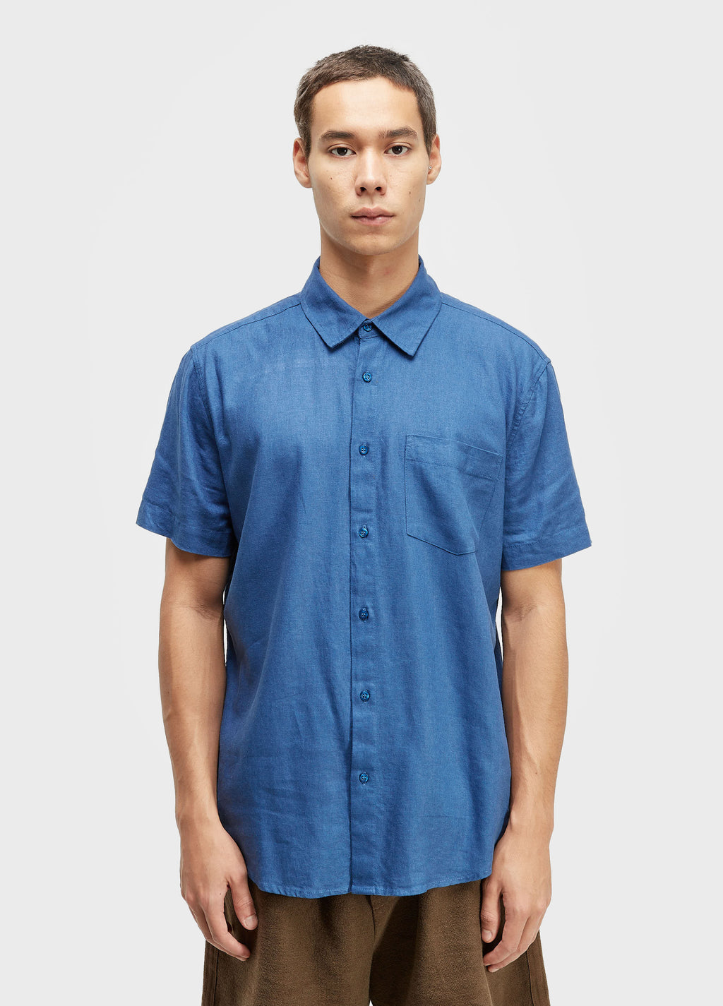 Camisa Linen Casual Soft MC Indigo Medio – Osklen – foto 1