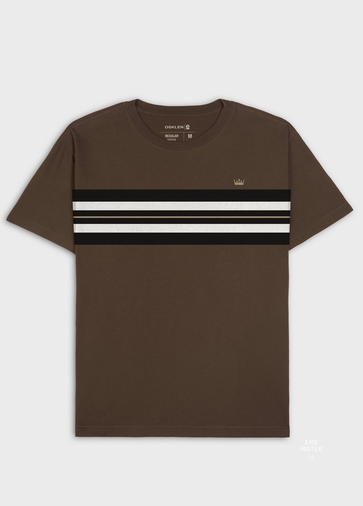 T-SHIRT VINTAGE LISTRADO PRANCHÃO MC