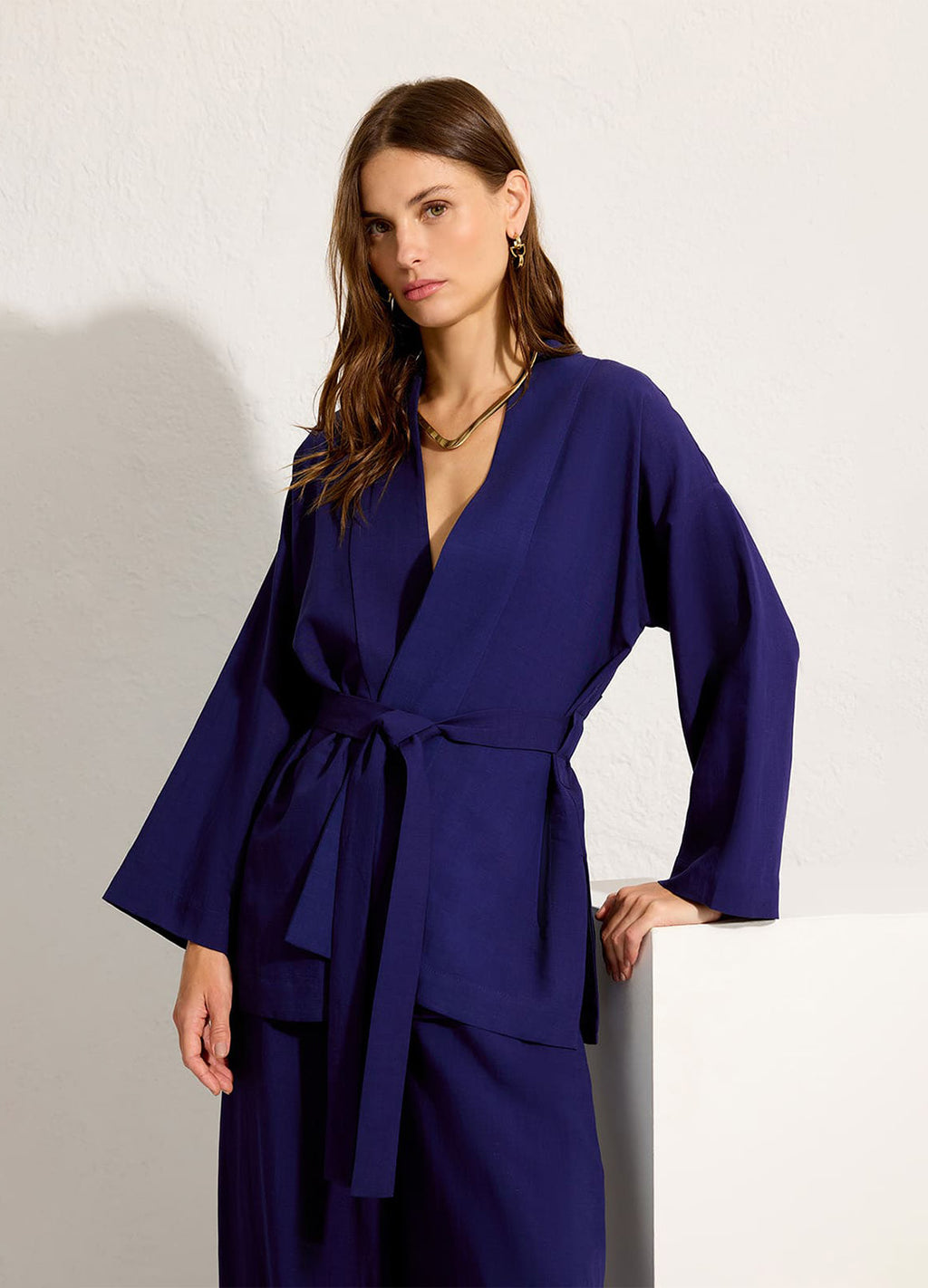Kimono Amarração Marinho Azulejos – Lenny Niemeyer – foto 1