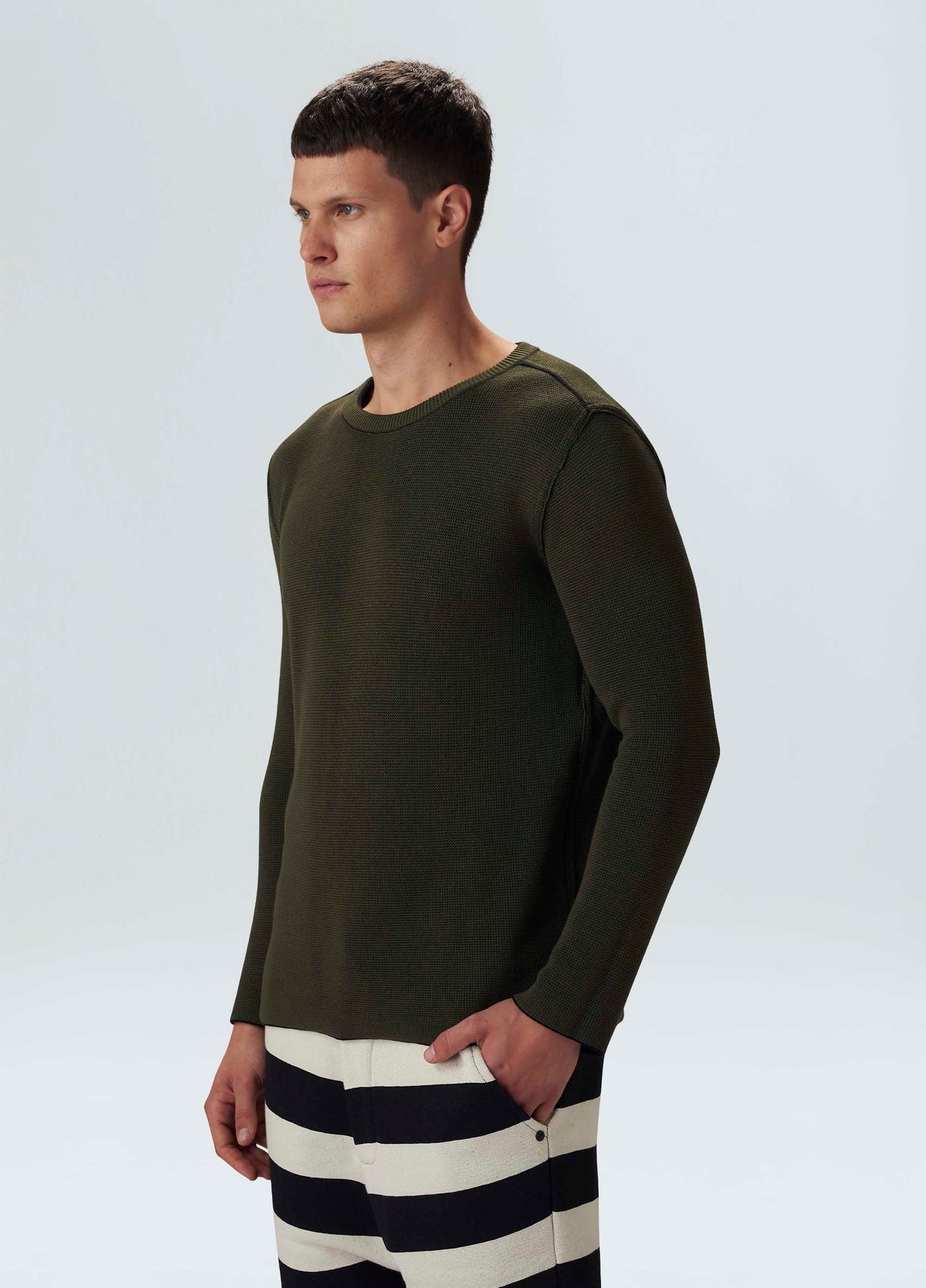 Sweater Tricot Double Preto/Forest – Osklen – foto 6