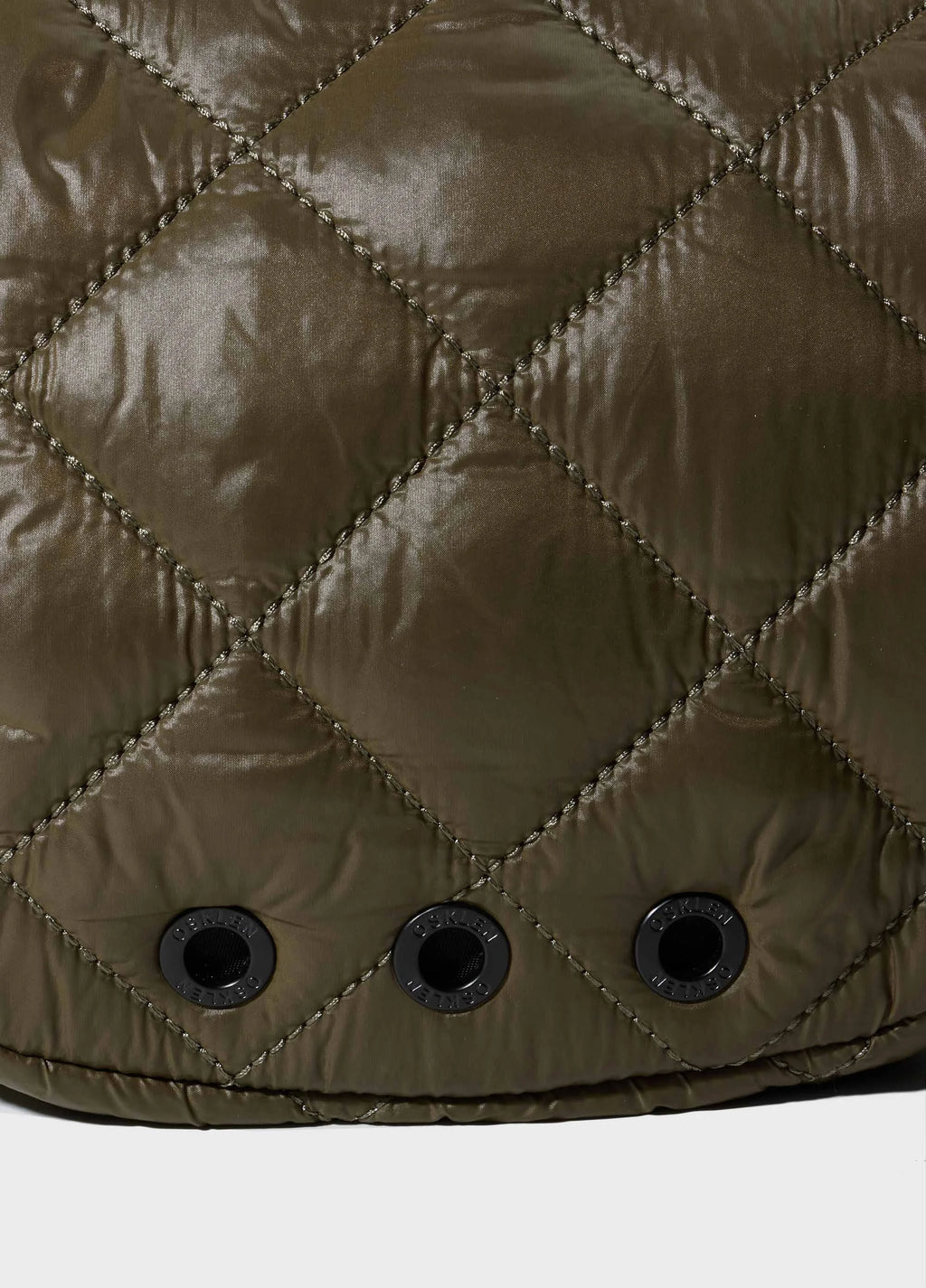 Bolsa Mini Andiroba Nylon Matelassê Verde Forest/Preto – Osklen – foto 3