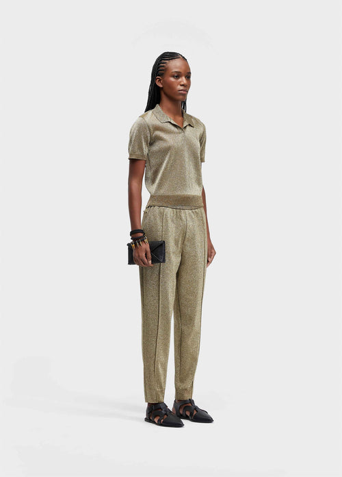 BLUSA POLO TRICOT DOURADO