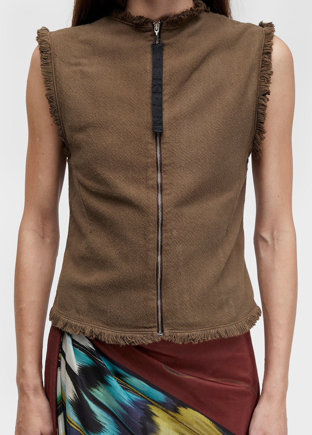 Blusa Sleeveless Organic Cotton Marrom Onix – Osklen – foto 3