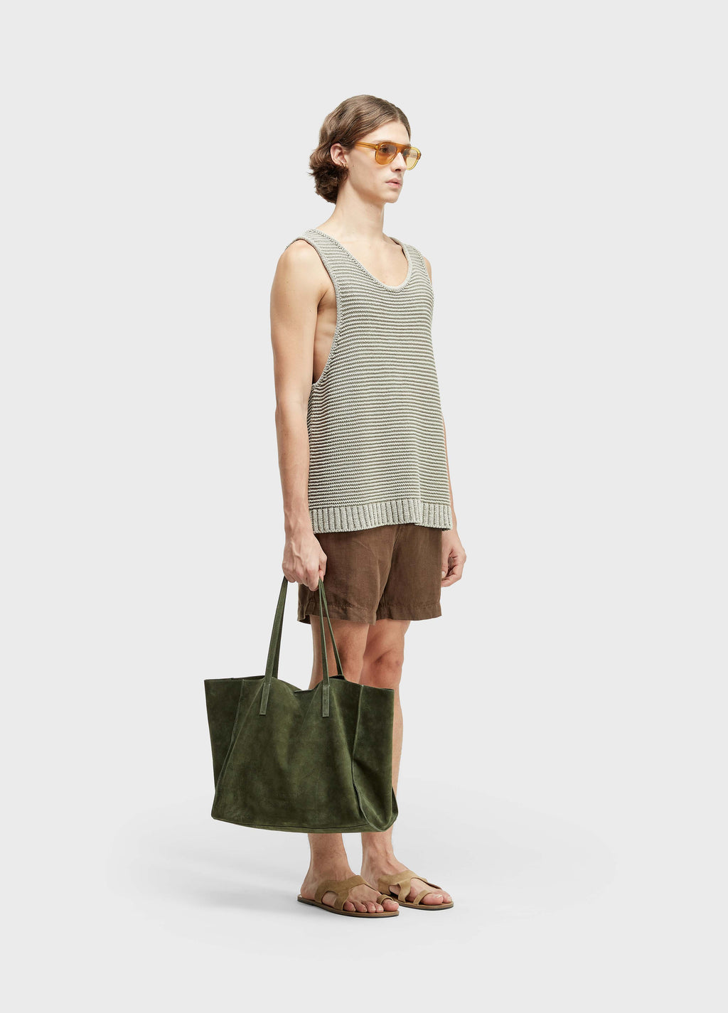 Bolsa Tote Yvi Camurça Forest – Osklen – foto 8
