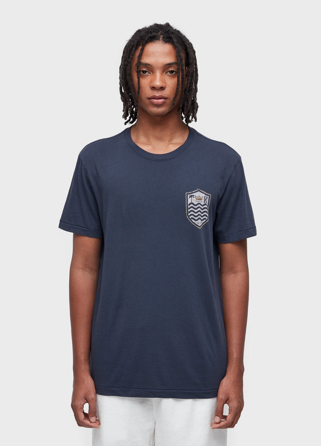 T-Shirt Soft Used Brasão Gaze Marinho – Osklen – foto 5