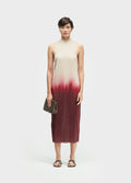 VESTIDO PLISSÉ BLURRED RED