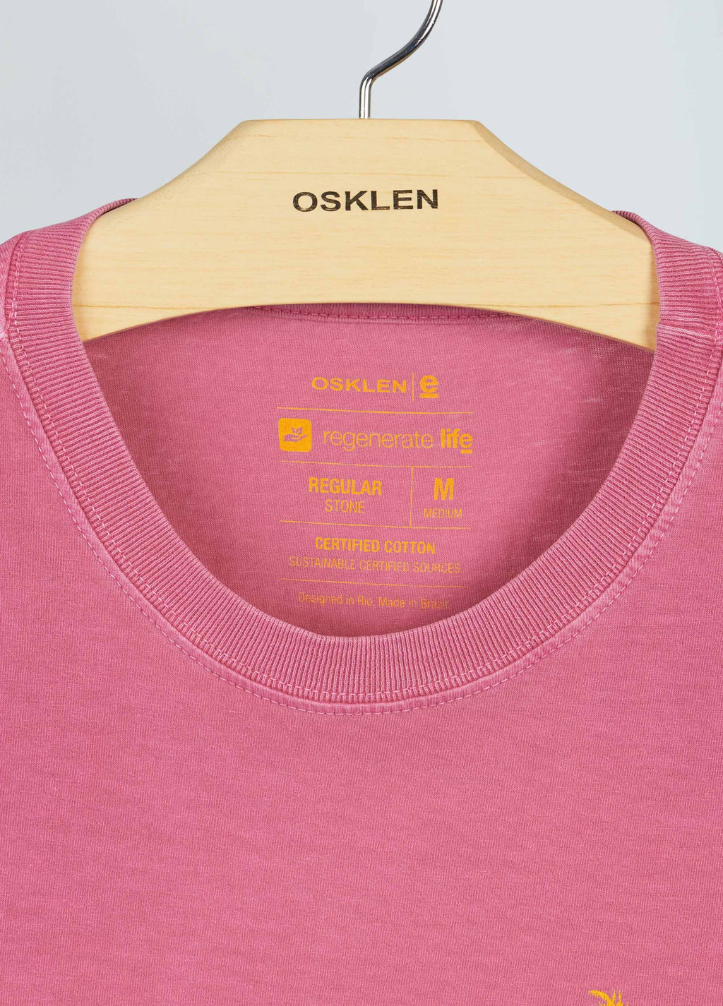 T-Shirt Stone Coqueiros Pink – Osklen – foto 3