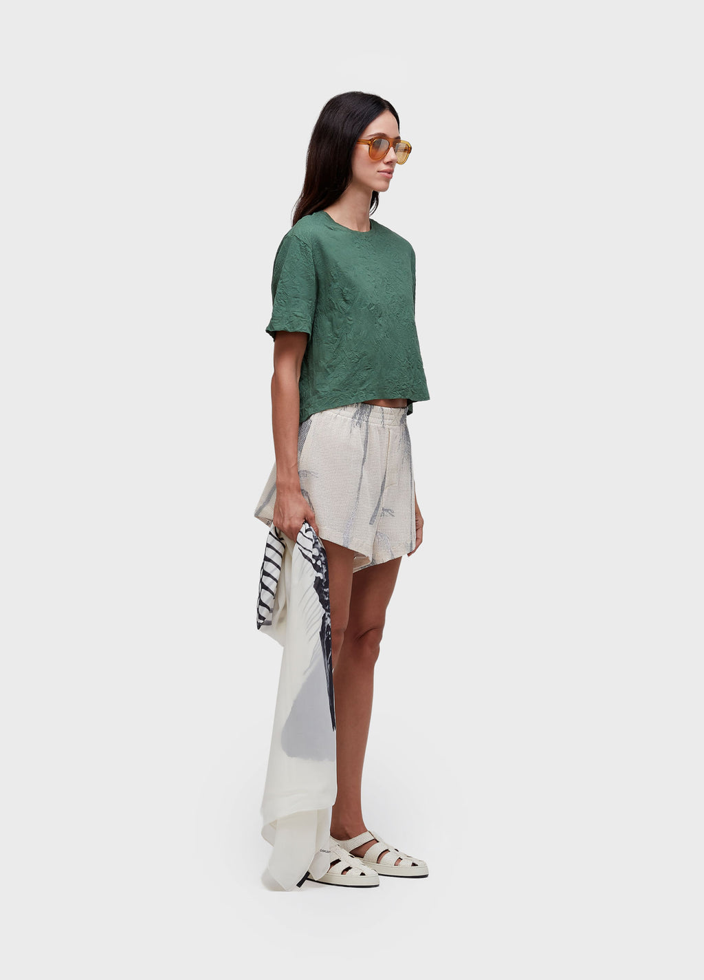 Short Tela Coqueiro Off-White/Preto – Osklen – foto 4