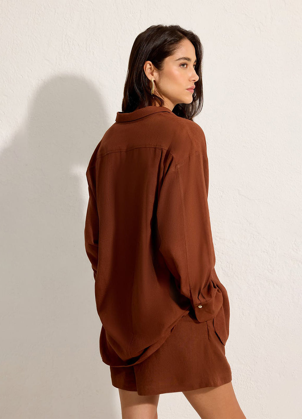 Camisa Comfort New Marrom Capuccino – Lenny Niemeyer – foto 3