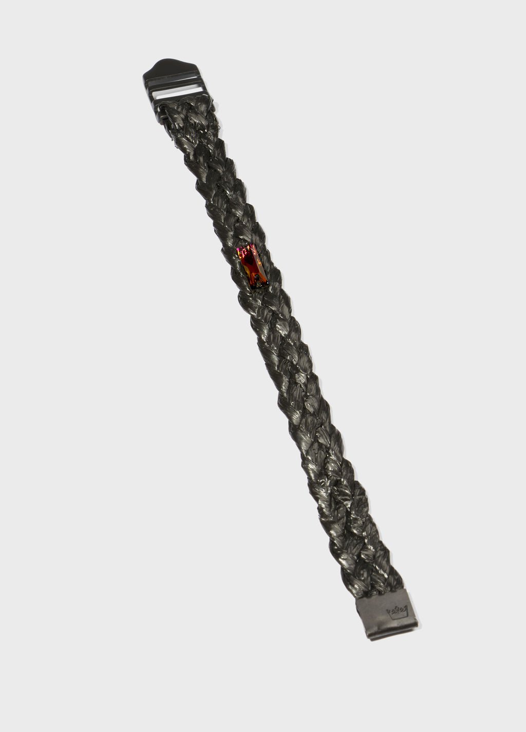Pulseira Cristal Solitário Ráfia Preto – Osklen – foto 4