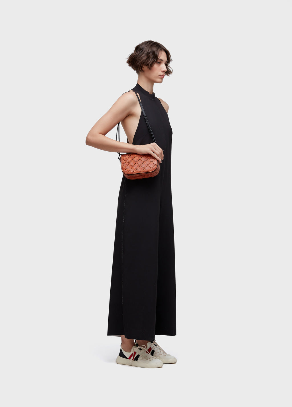 Bolsa Pirarucu Jati Caramelo/Preto – Osklen – foto 2