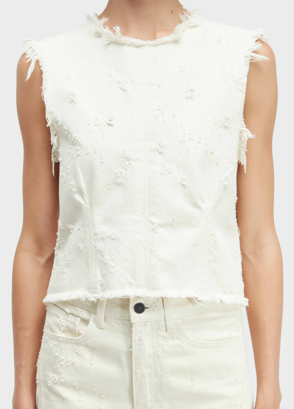 Blusa Sleeveless Denin Texture Cru – Osklen – foto 3