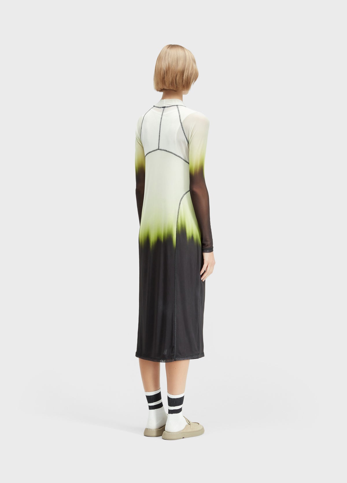 VESTIDO TULE BLURRED NEON