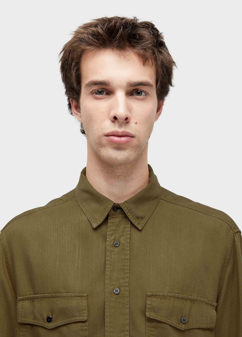 Camisa Used Utility ML Marrom Onix – Osklen – foto 3