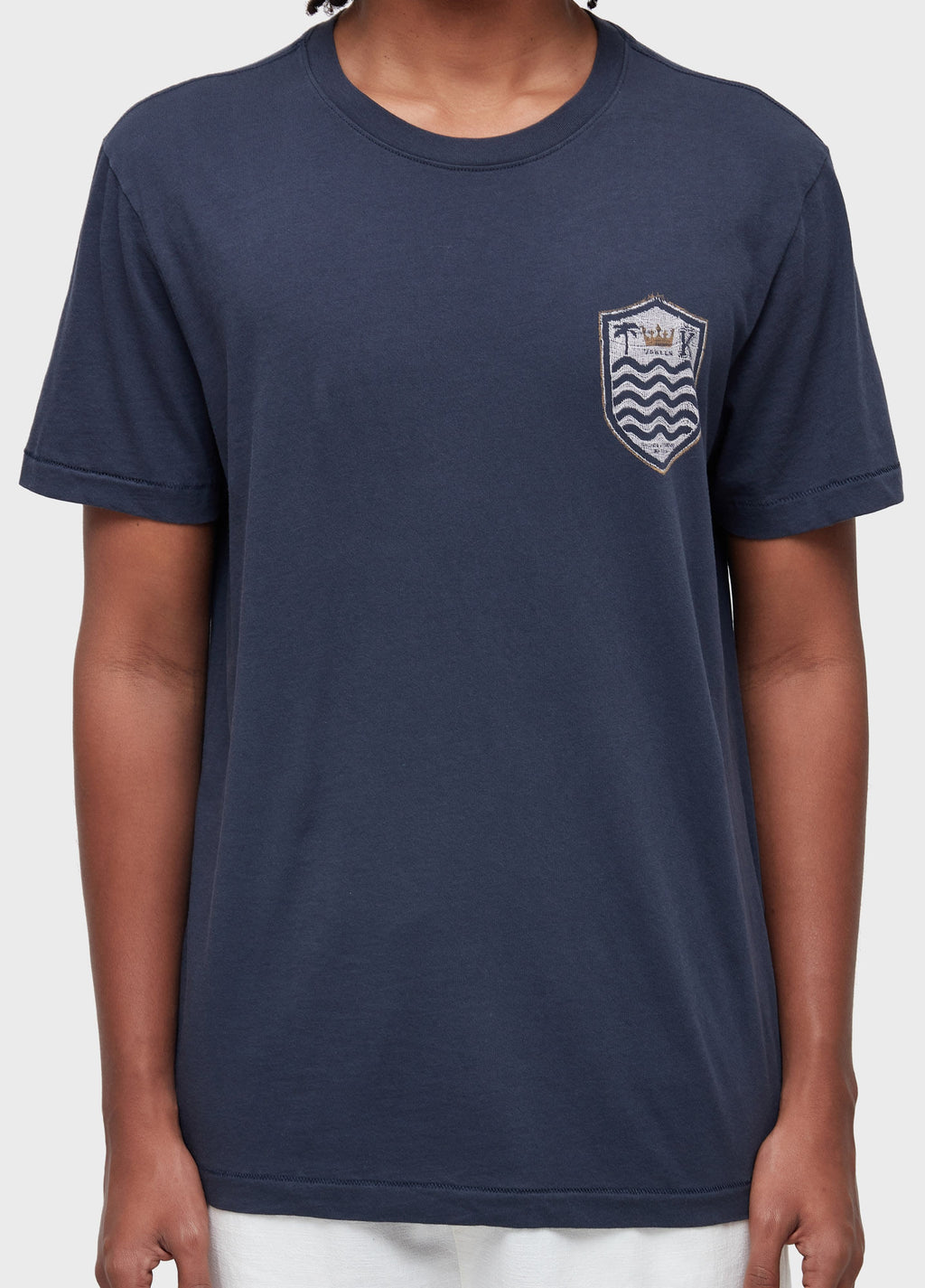 T-Shirt Soft Used Brasão Gaze Marinho – Osklen – foto 3