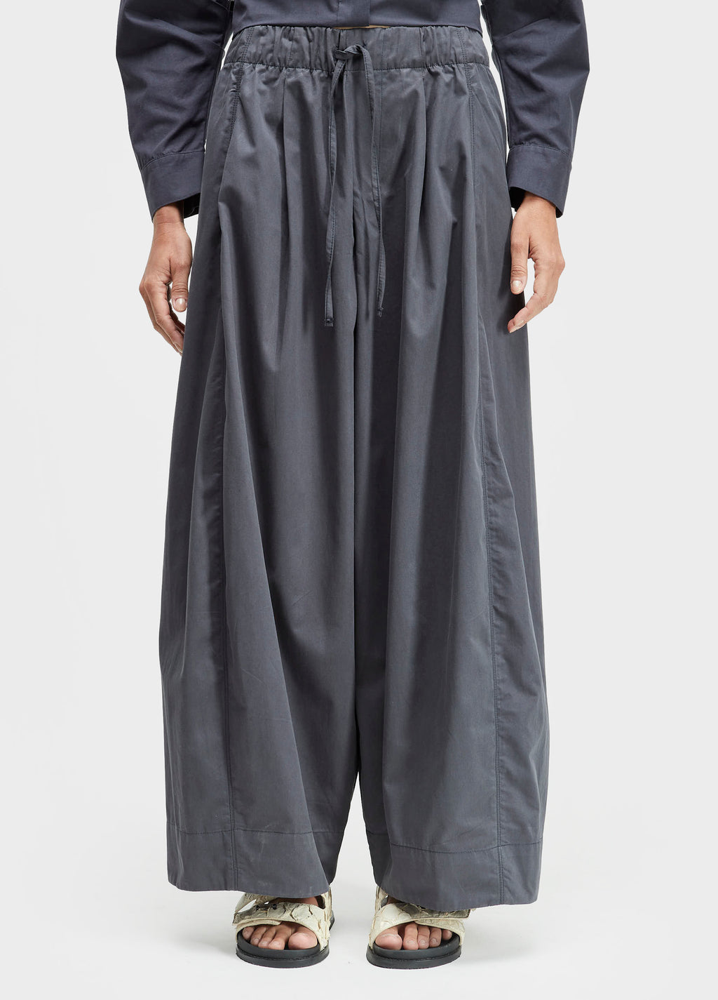 Calça Ampla Tricoline Marinho – Osklen – foto 2