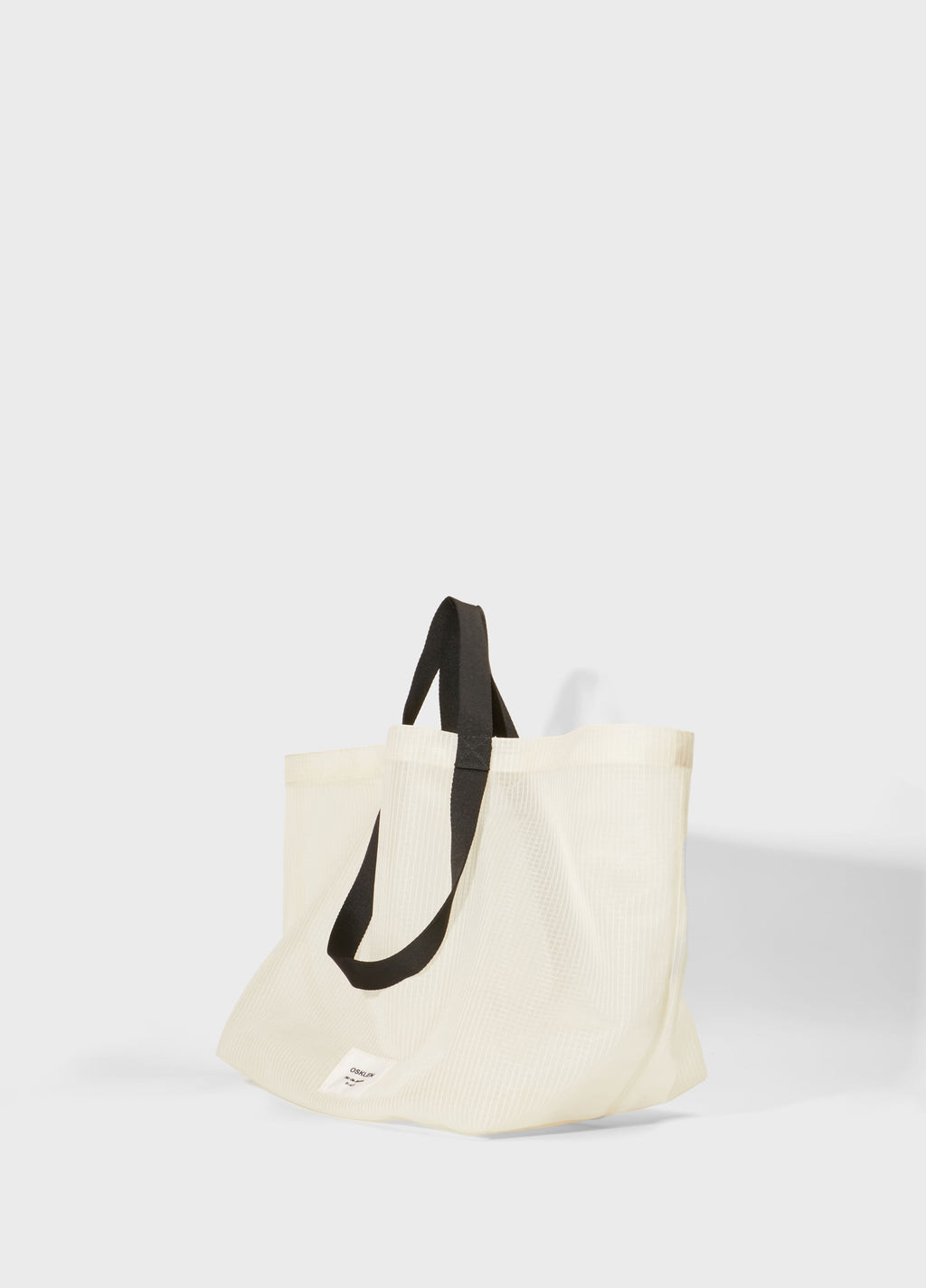 Bolsa Tote Clear Large Off-White/Preto – Osklen – foto 4