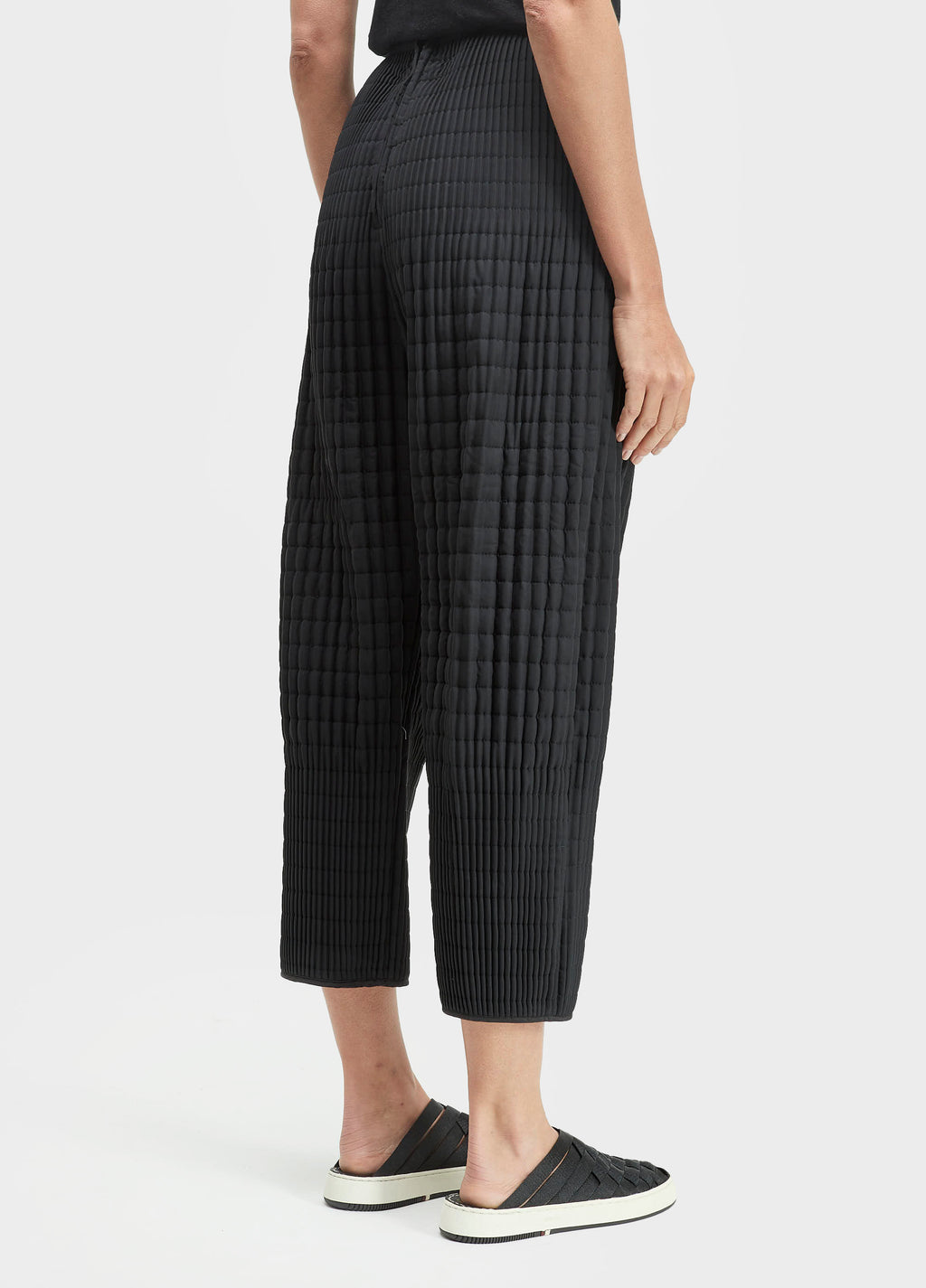 Calça Over Plissé Matelassê Double Off-White/Preto – Osklen – foto 5