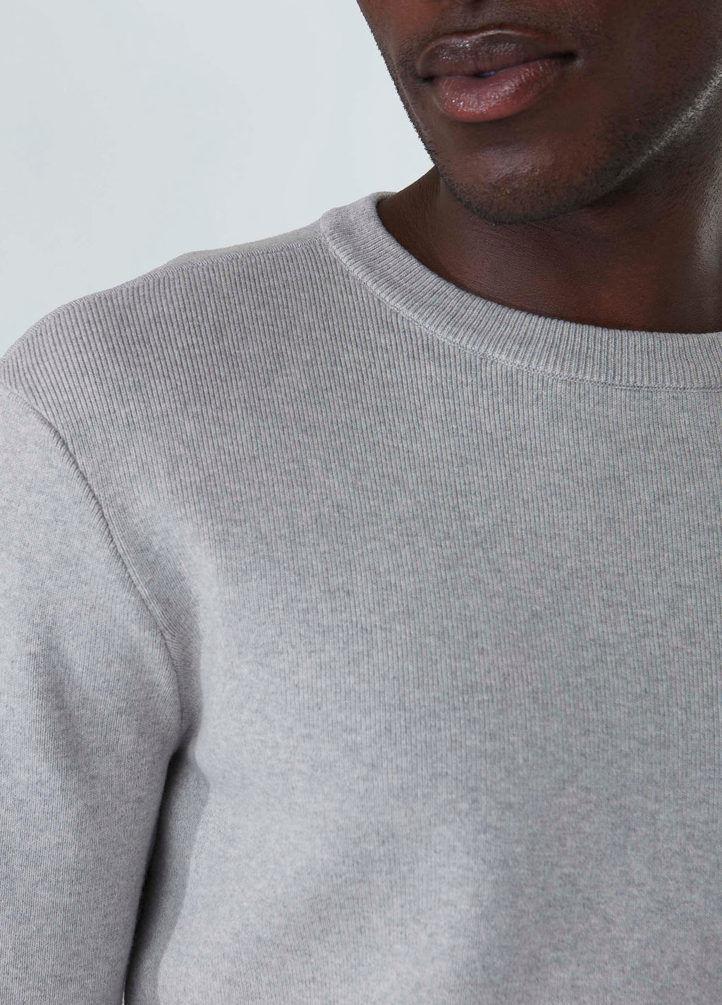Tricot Solid Cotton Cinza Mescla Claro – Osklen – foto 4