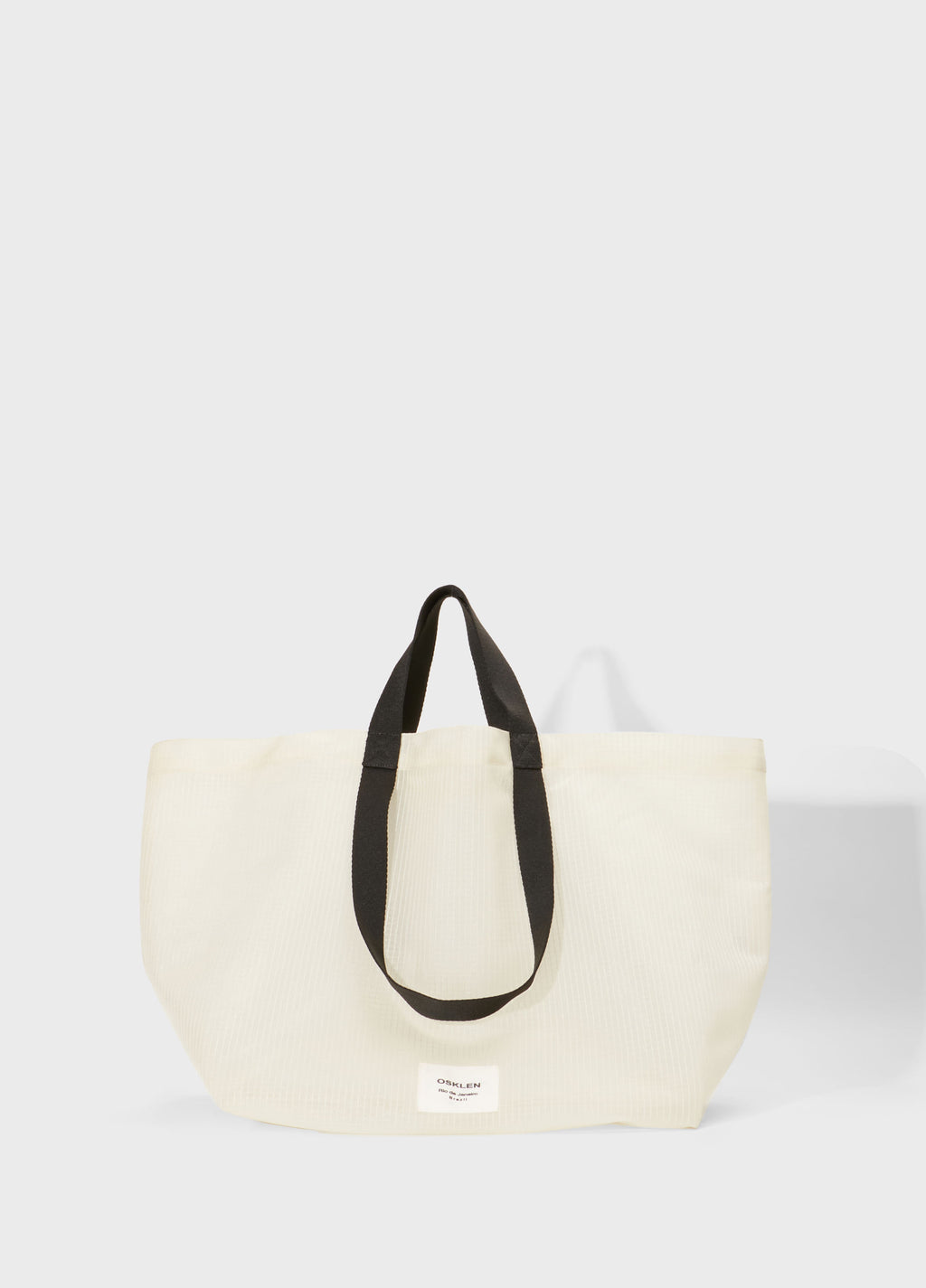 Bolsa Tote Clear Large Off-White/Preto – Osklen – foto 1