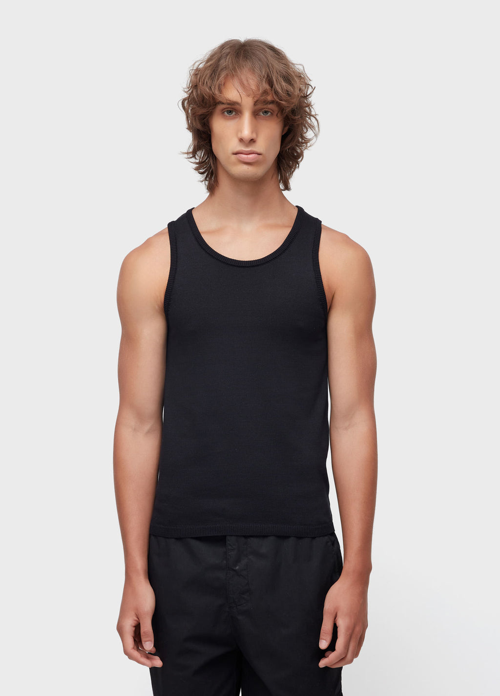 Regata Tricot Canelado Slim Preto – Osklen – foto 1