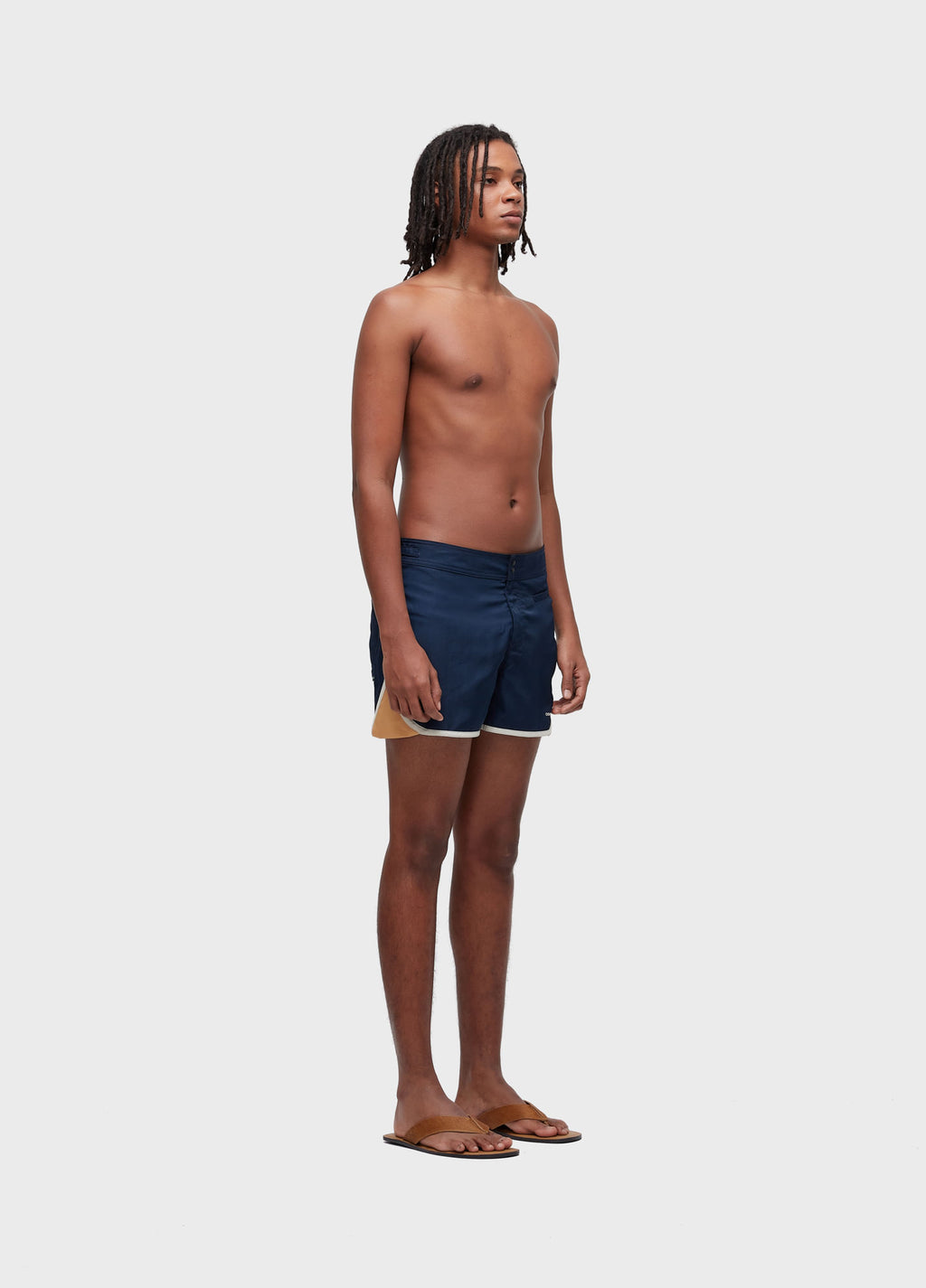 Short Surf Seventy Texture Marinho/Mostarda – Osklen – foto 2