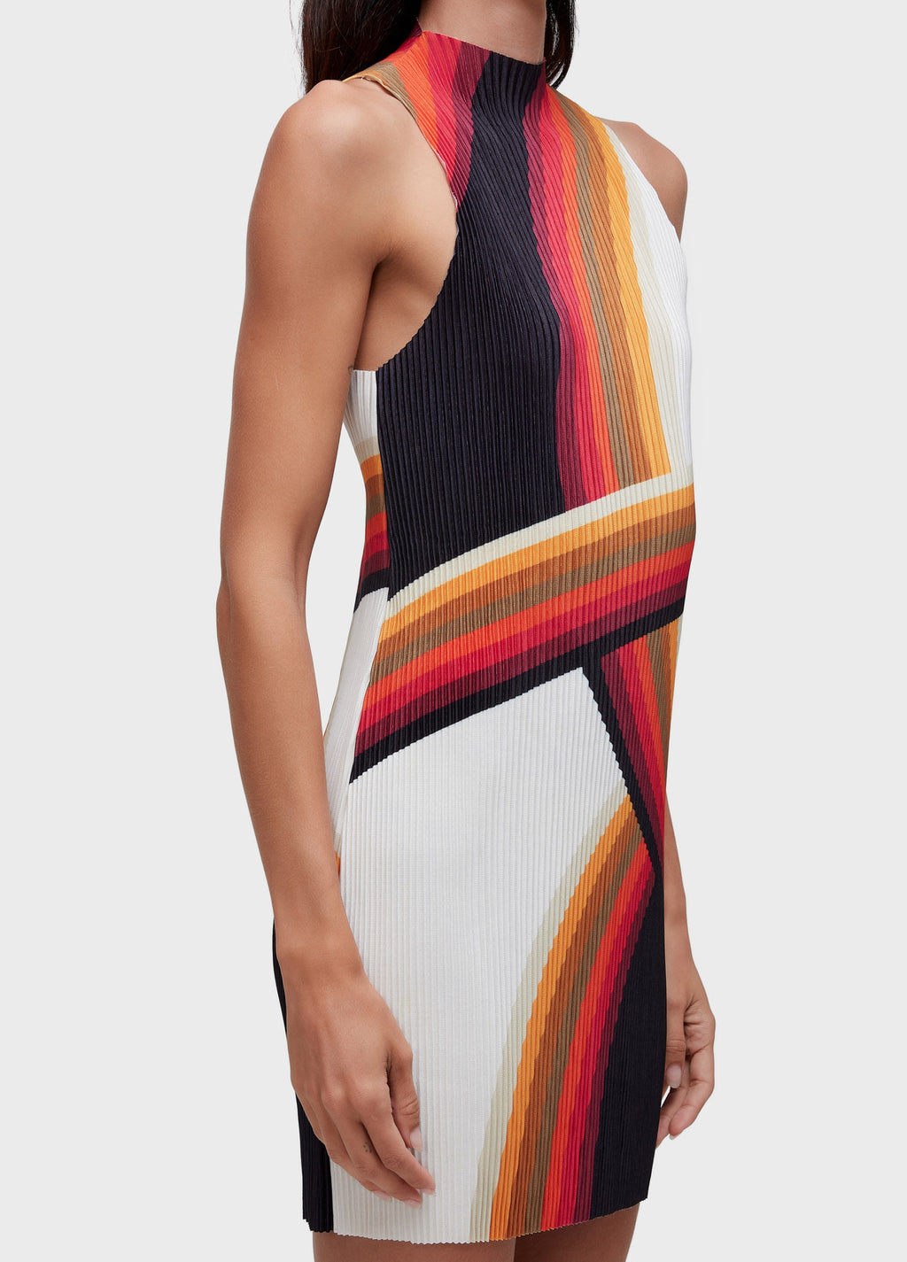 VESTIDO RAGLAN CURTO PLISSÊ ONDA