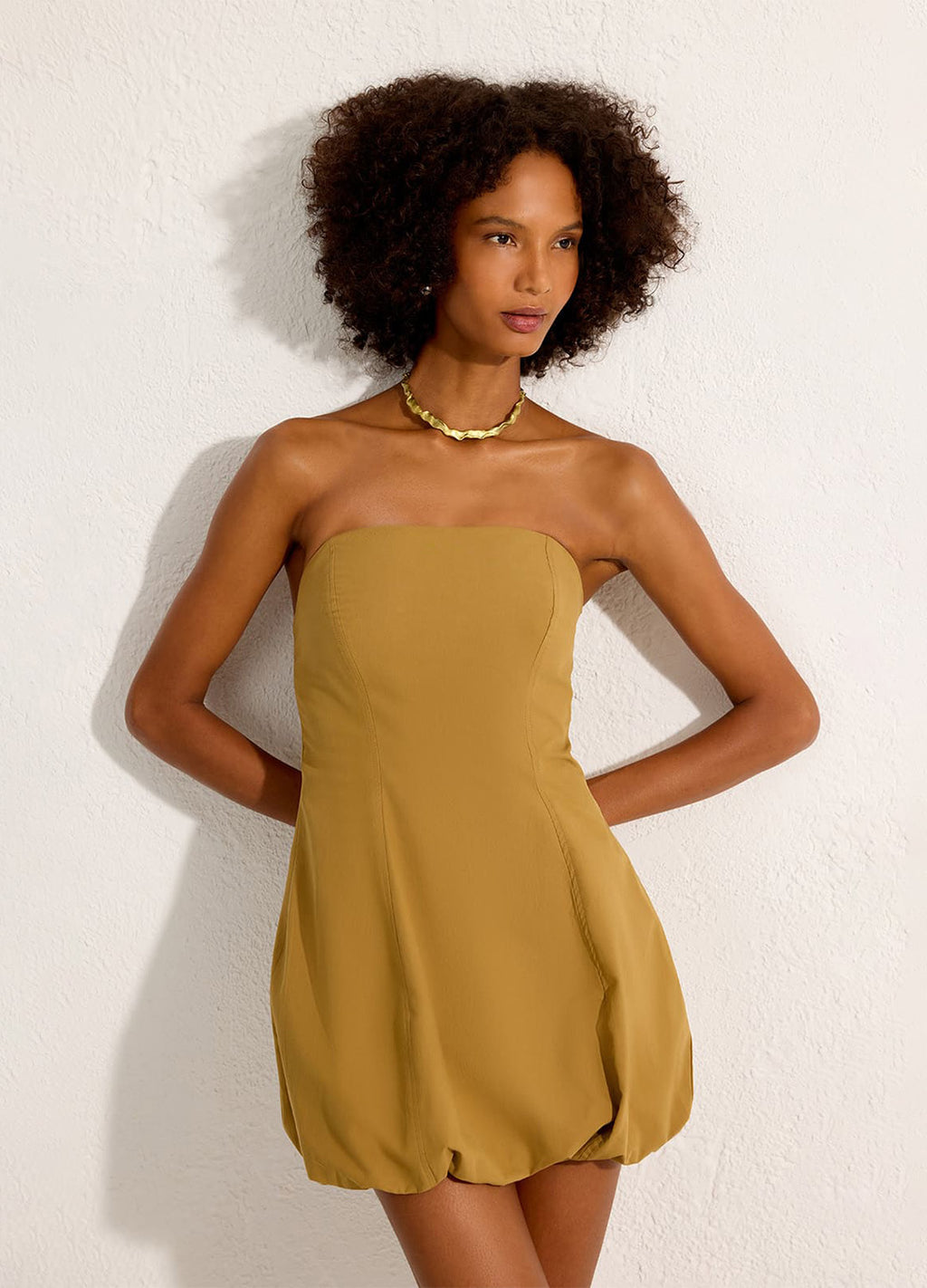 Vestido Sem Alça Bege Semente – Lenny Niemeyer – foto 4