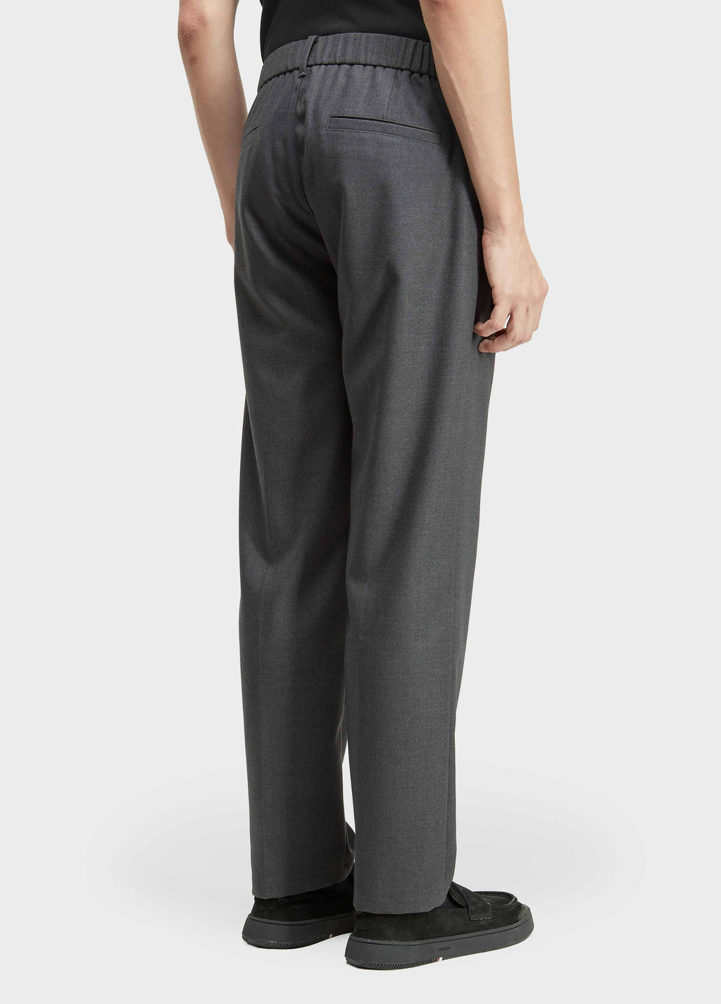 Calça Alfaiataria Knit Cinza Mescla Escuro – Osklen – foto 4