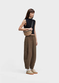 Calça Pregas Organic Cotton Marrom Onix – Osklen – foto 1