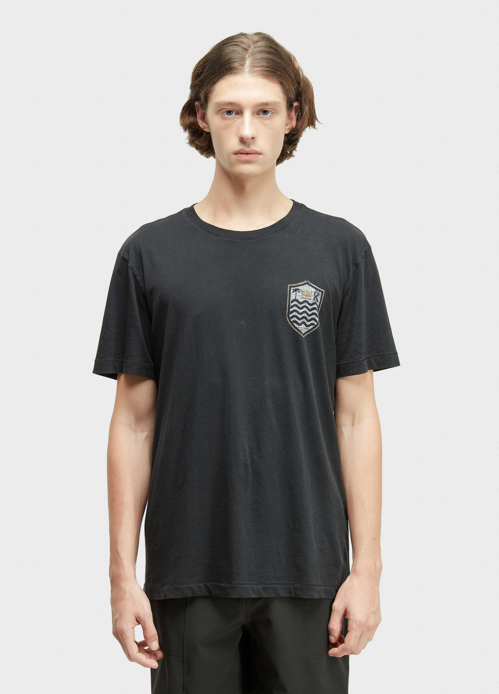 T-Shirt Soft Used Brasão Gaze Preto – Osklen – foto 1