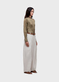 CALÇA LINEN PREGAS