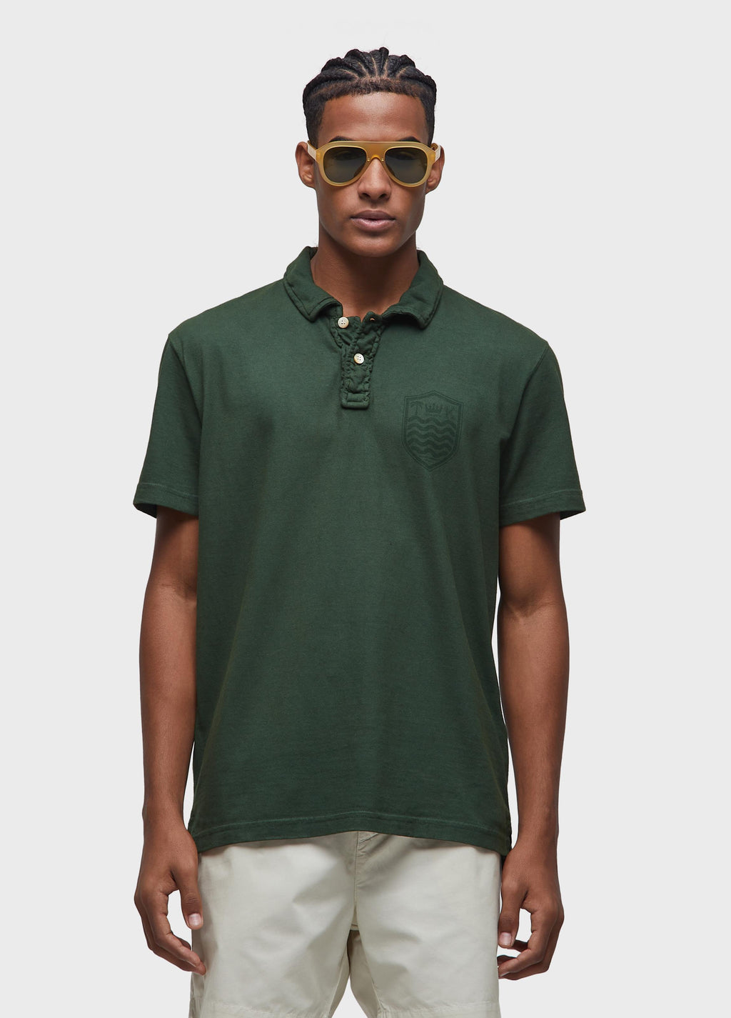 Camisa Polo Stone MC Colors Verde Palmeira – Osklen – foto 1